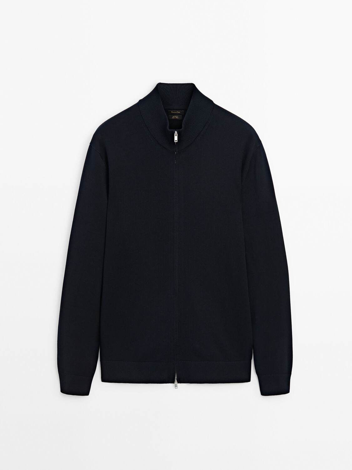 

Кардиган тонкой вязки из 100% хлопка. Massimo Dutti, синий