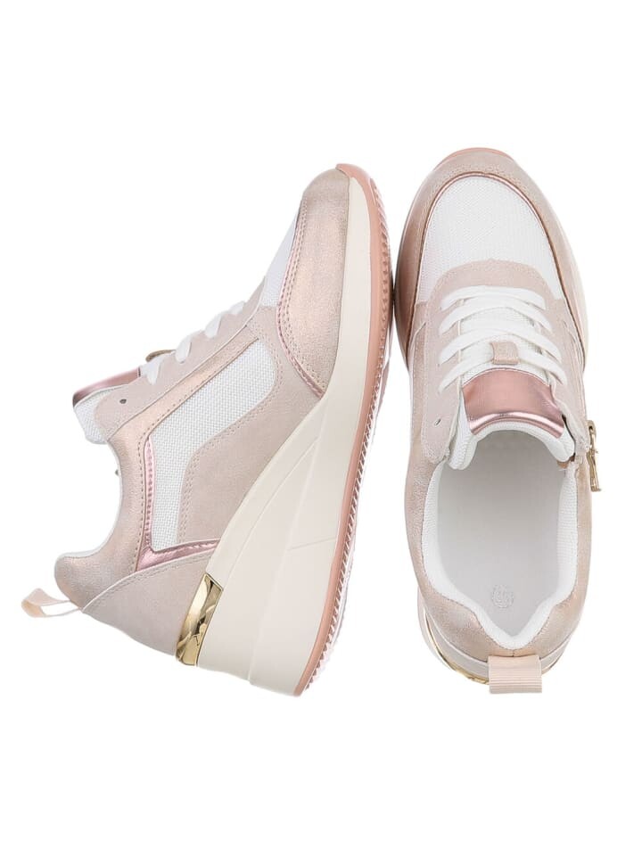 Кроссовки на шнуровке Ital-Design Freizeitschuh, цвет Beige und Roségold — фото 2