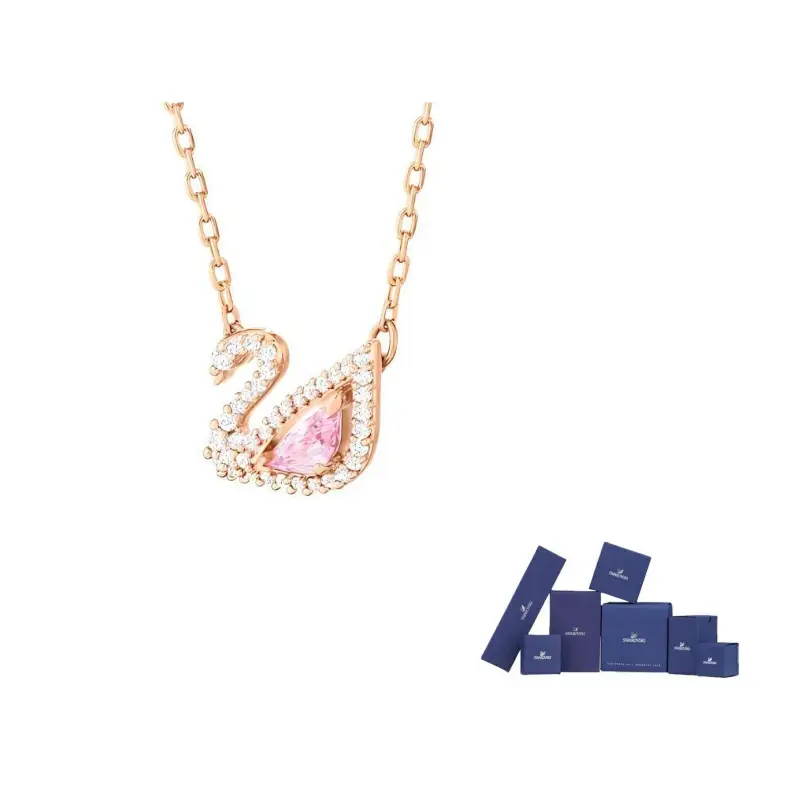 

Swarovski Искусственный хрустальный кулон для женщин с розовым золотым покрытием