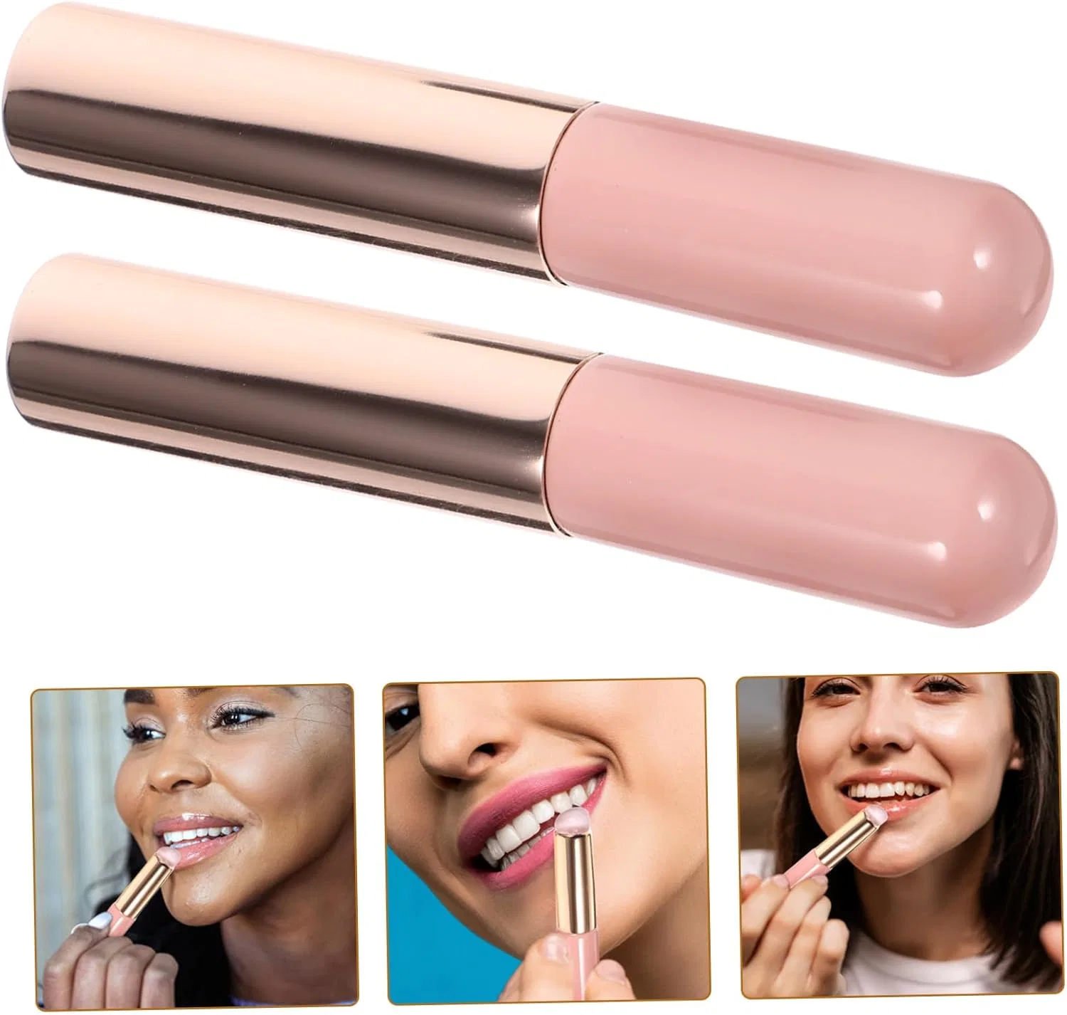 Кисть для губ Makeup Brush DRESSOOS Smudge Stick Metal 8.8x1.8x1.8 см — фото 3