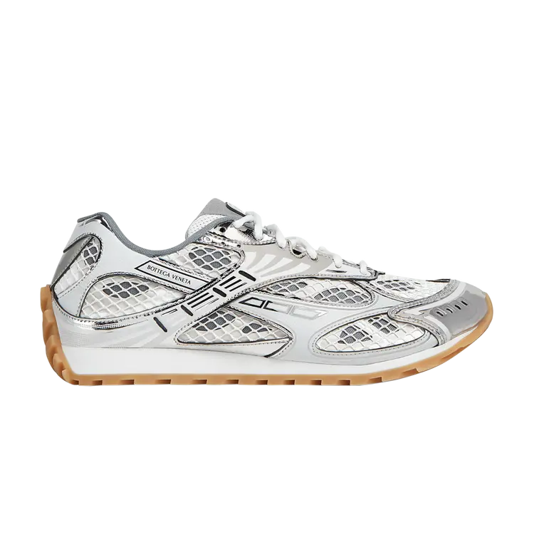 Кроссовки Bottega Veneta Orbit Sneaker White Silver, белый
