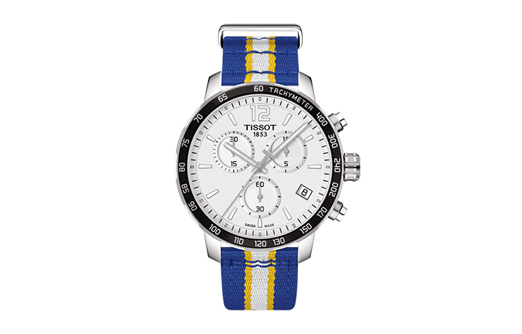 

TISSOT Time Jog Collection, кварцевый механизм, мужские часы, 42 мм, белый циферблат, T095.417.17.037.15, серебристый