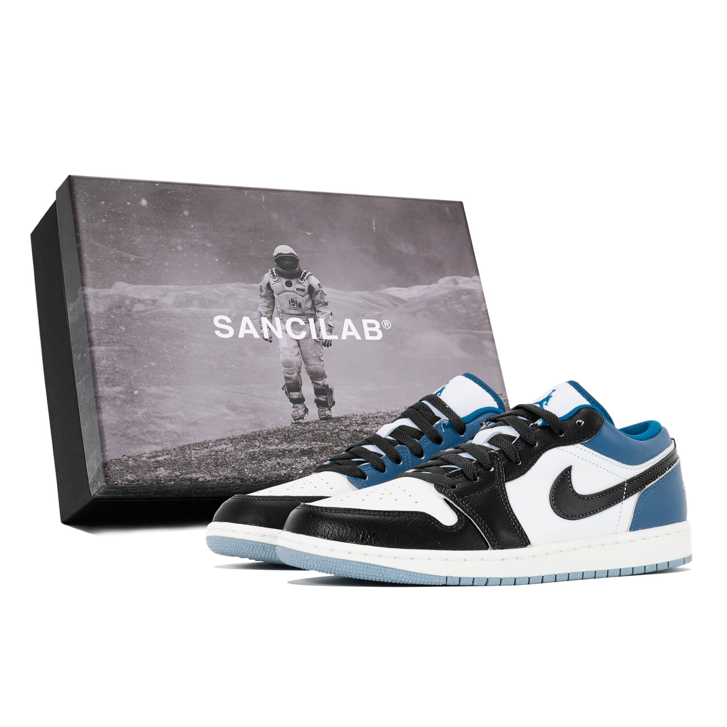 Кроссовки Air Jordan 1 Vintage Basketball Shoes Men Low-Top White