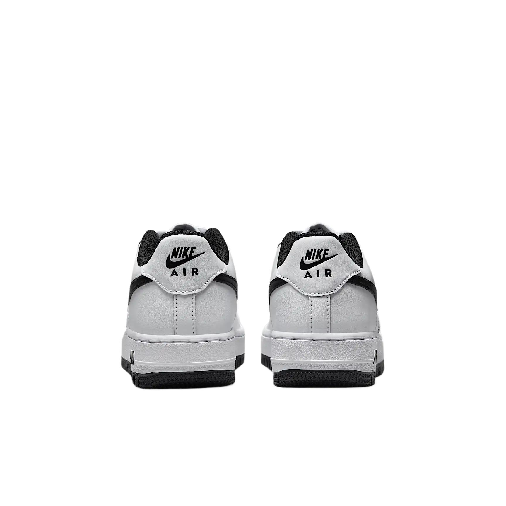 Nike Air Force 1 Mid top детские скейтборд кроссовки White Black для подростков — фото 4