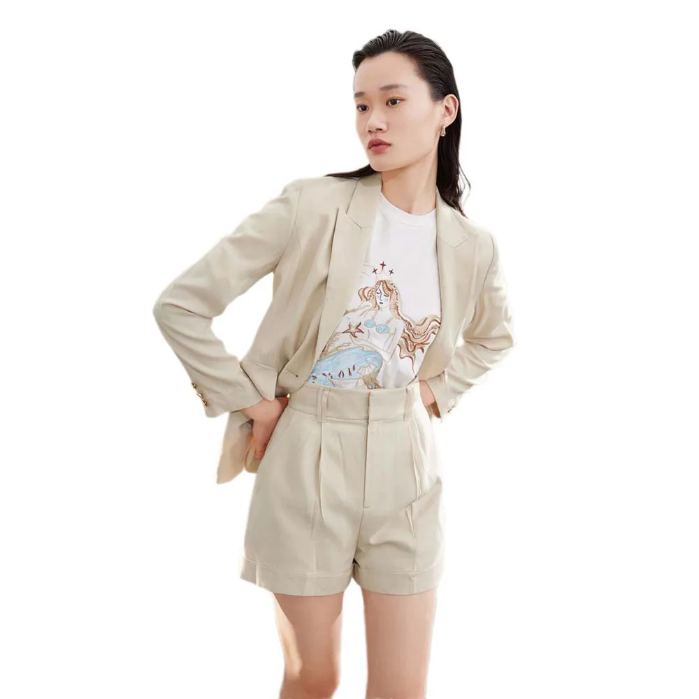 

Блейзер Lily Asymmetrical Pocket, бежевый