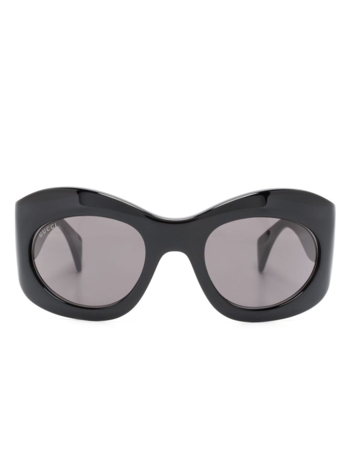 

Gucci Eyewear солнцезащитные очки в овальной оправе, черный
