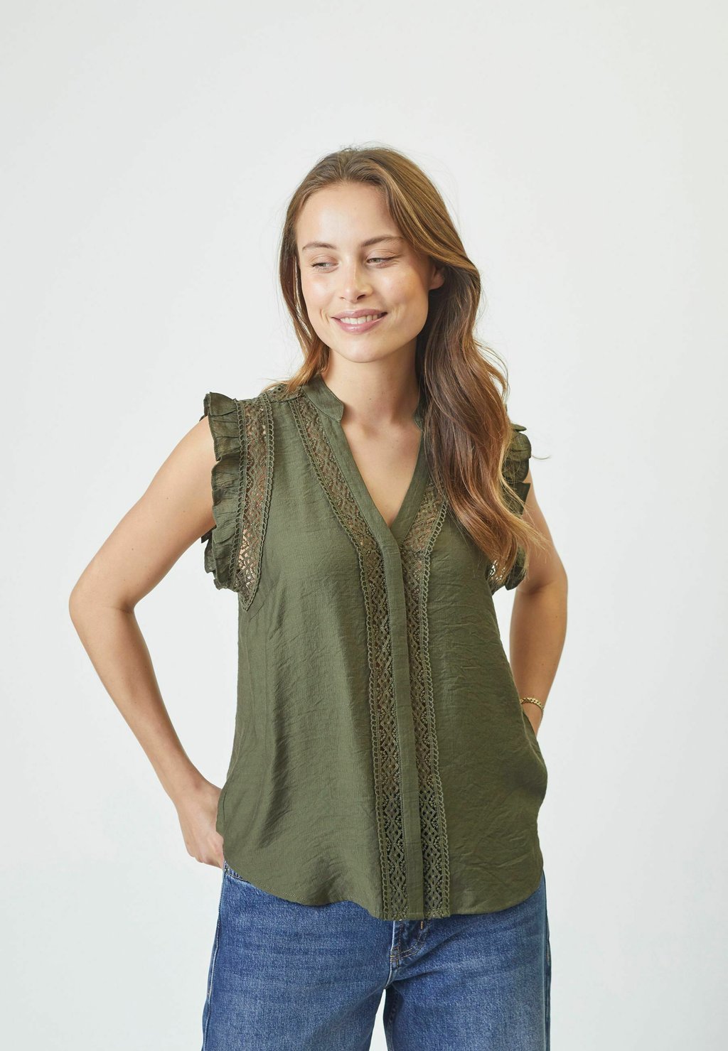 

Блуза CARYNCC FRILL TOP Co'couture, зеленый