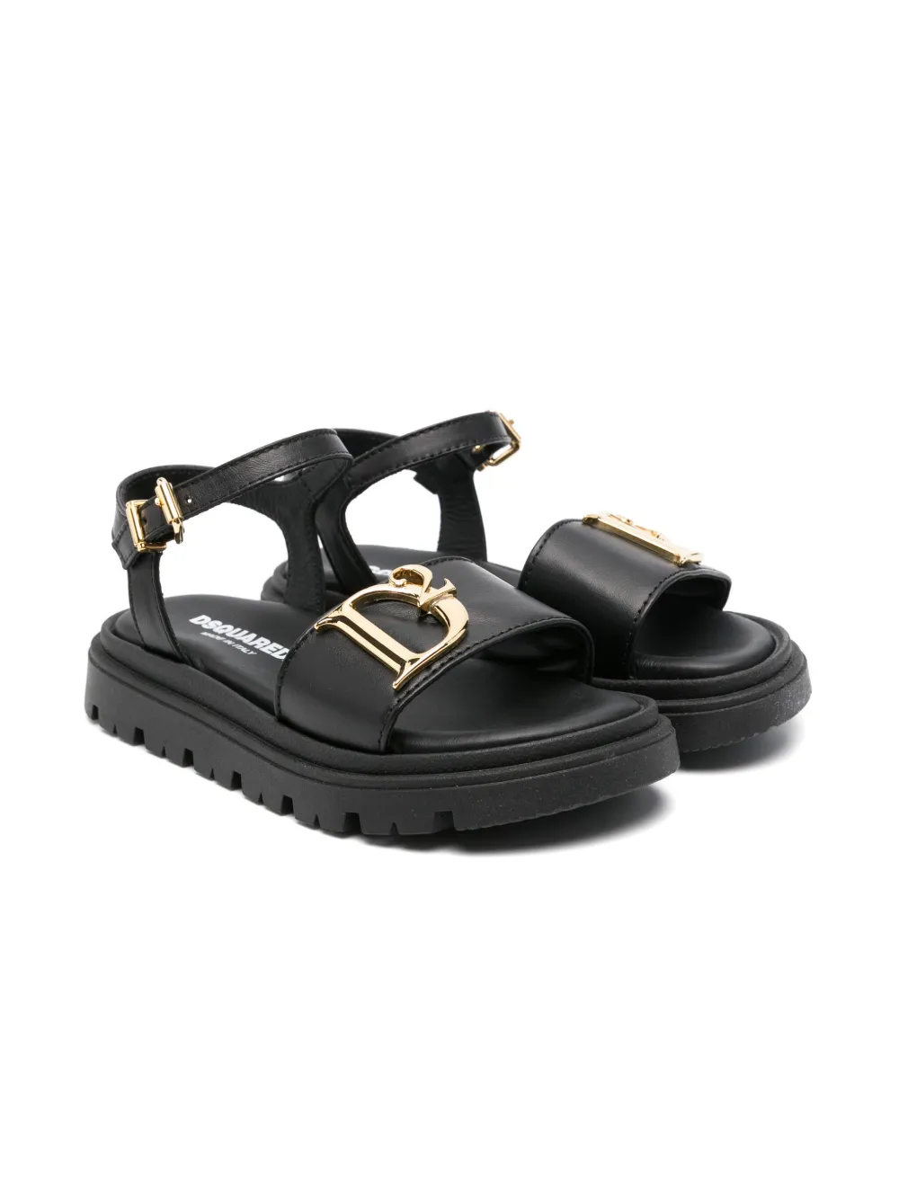 

Сандалии с логотипом DSQUARED2 KIDS, черный