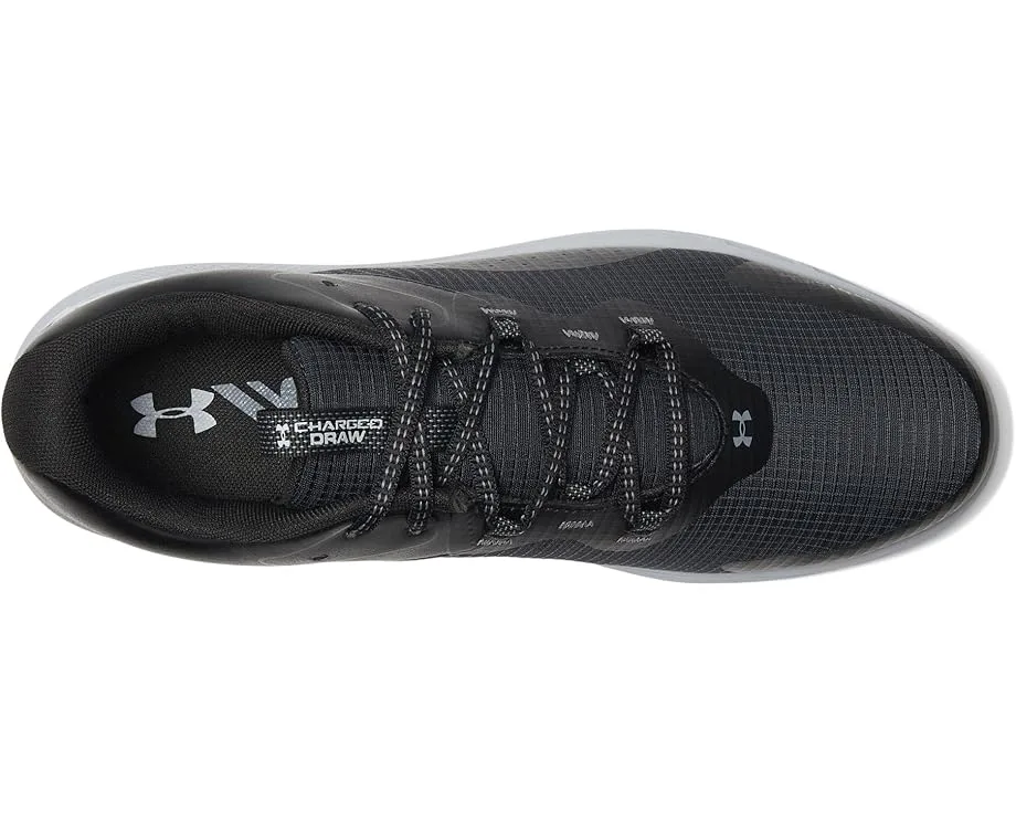 Кроссовки Under Armour Charged Draw 2 Spikeless, Black/Black/Mod Gray — фото 2