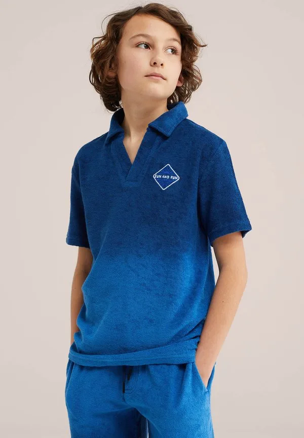 Рубашка поло We Fashion, Blue — фото 2