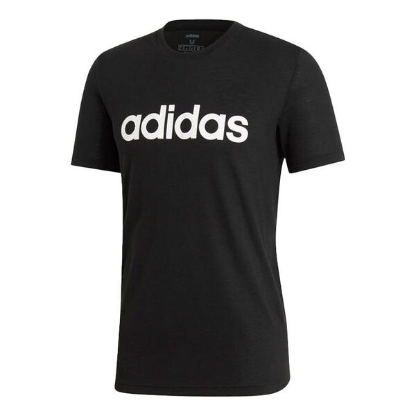 

Футболка casual sports round neck short sleeve printing black Adidas, черный