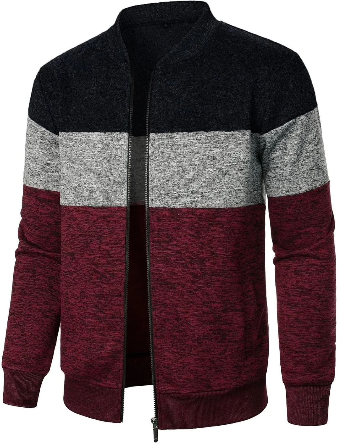 

Кардиган для мужчин V-образным вырезом с длинными рукавами и кабельной вязкой