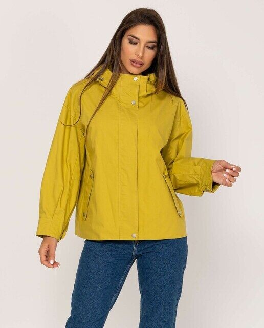 

Женский плащ с капюшоном и потайной молнией Fsh, горчичный, Желтый, Женский плащ с капюшоном и потайной молнией Fsh, горчичный