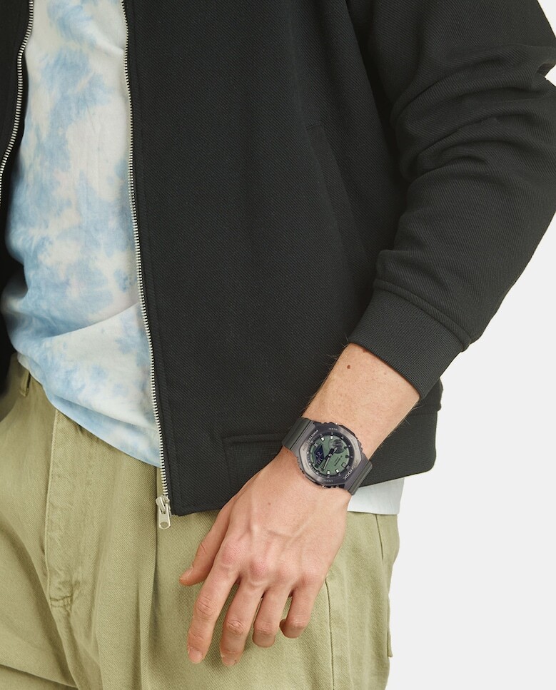 G-Shock Metal GM-2100B-3AER Мужские часы из зеленой смолы Casio, зеленый — фото 2