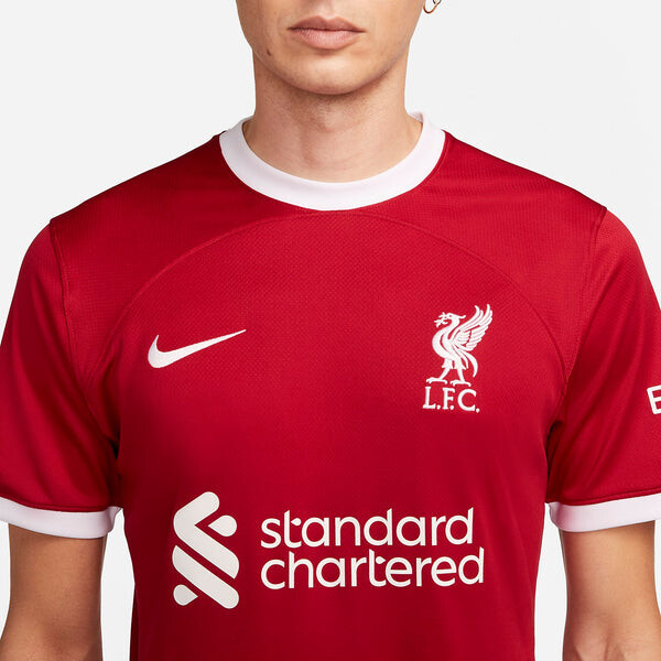 Футболка dri fit liverpool fc 23 24 стадион домашние Футболка Nike, красный — фото 2