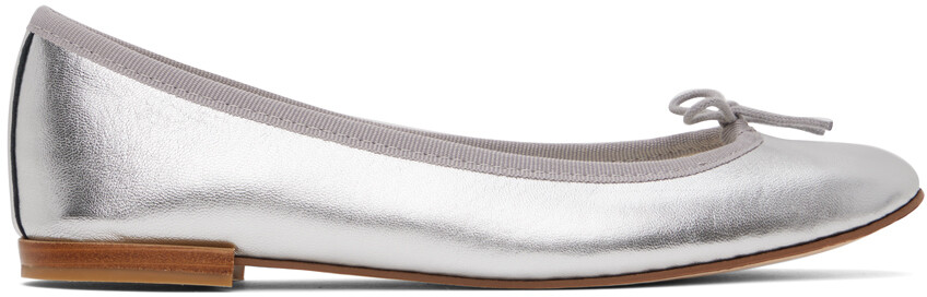 

Серебряные балетки Repetto Cendrillon