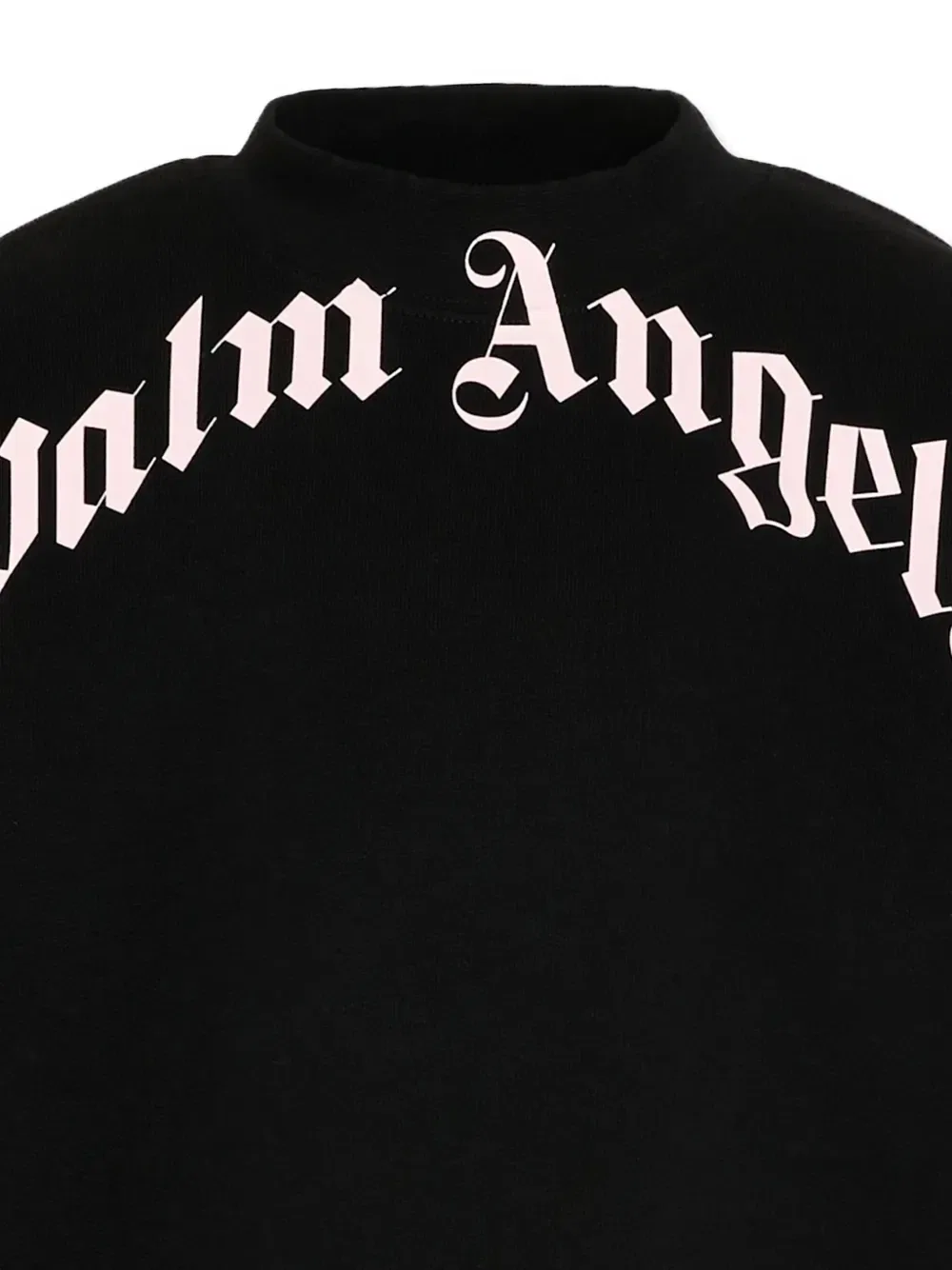 Свитшот с логотипом и круглым вырезом Palm Angels Kids, черный — фото 3