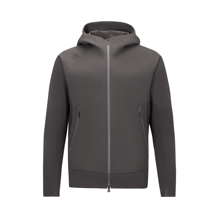 

Тренировочные куртки мужские с капюшоном Moderate Others DESCENTE, cc-charcoal серый