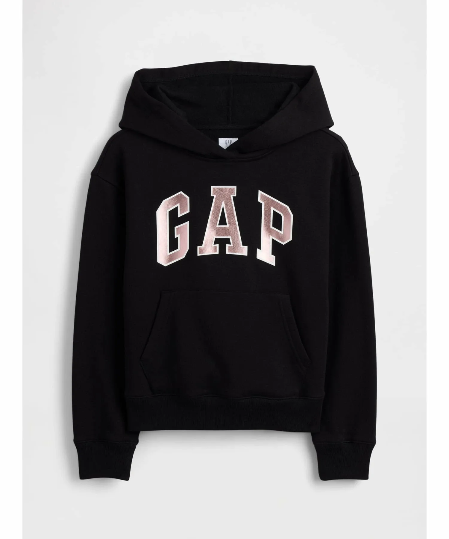 (K) Толстовка свободного кроя с логотипом GAP (детская), TRUE_BLACK — фото 3
