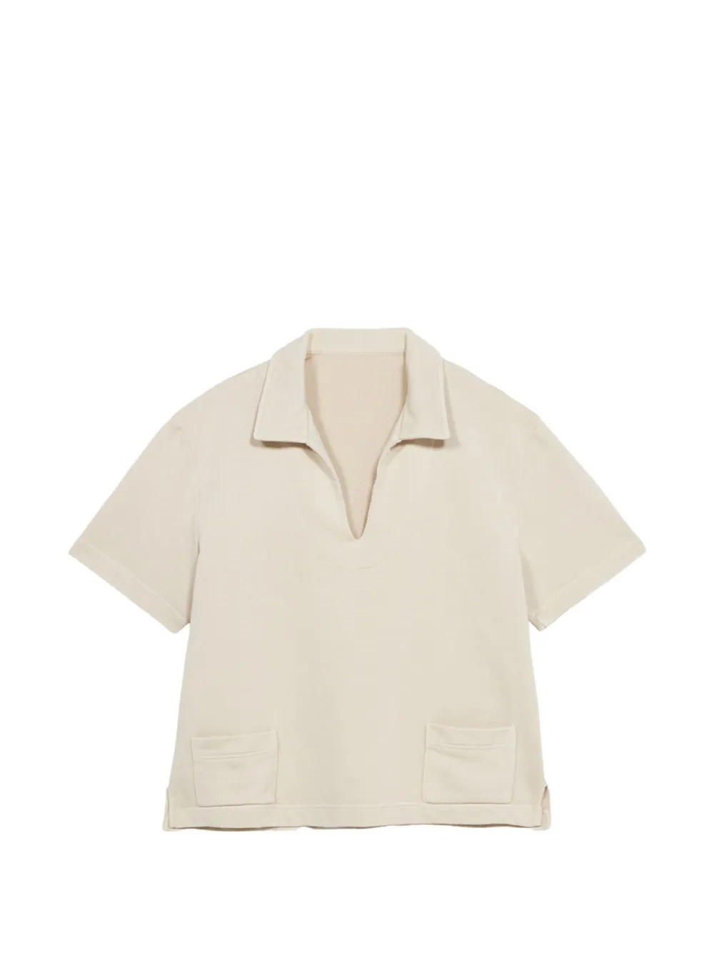 

Футболка с глубоким V-образным вырезом и карманом Fortela, бежевый