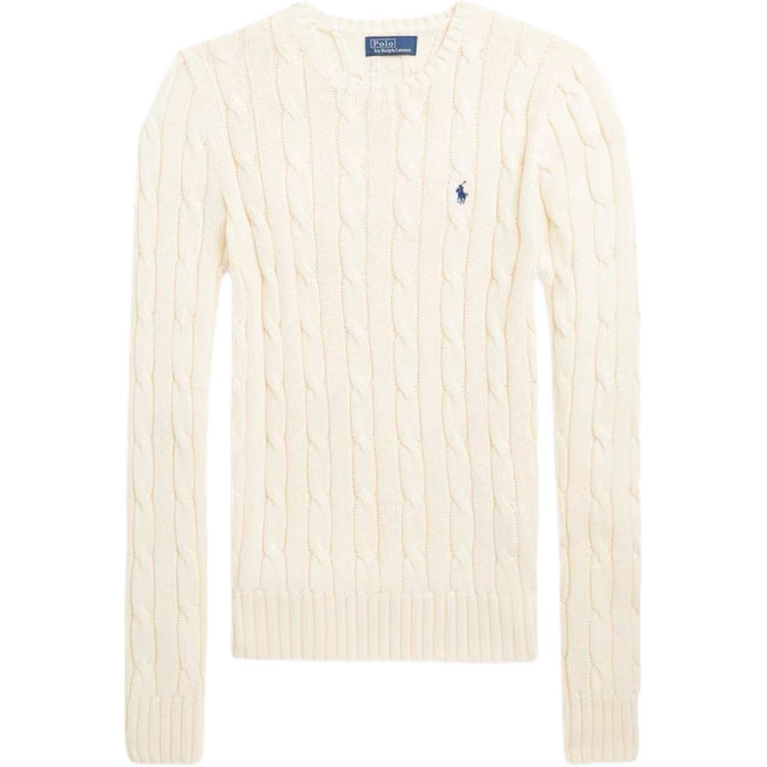 

Джемпер с круглым вырезом и вышивкой «Пони» Polo Ralph Lauren, Ecru