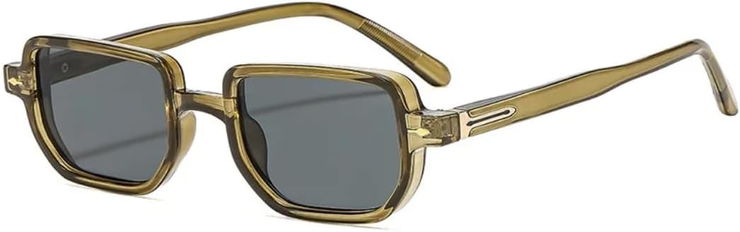 

Ретро квадратные женские солнцезащитные очки с градиентным переходом цвета, модные, роскошные, с заклепками, мужские, стильные, повседневные, с защитой от УФ-излучения UV400 UATXTAU, Green Black