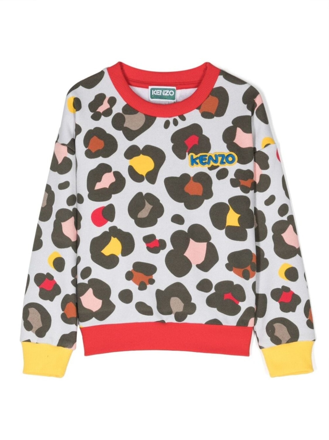 

Kenzo Kids толстовка с анималистичным принтом, нейтральный цвет