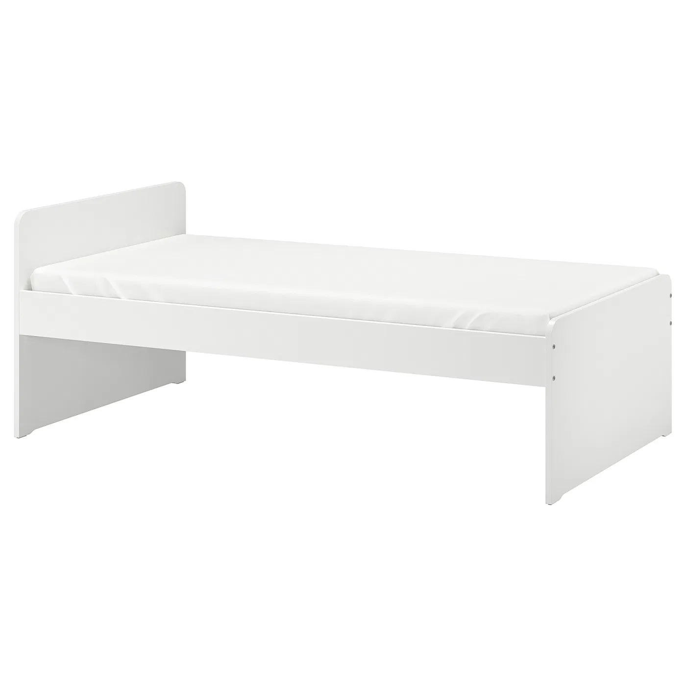 Каркас кровати IKEA SLАKT, 90x200 см, белый