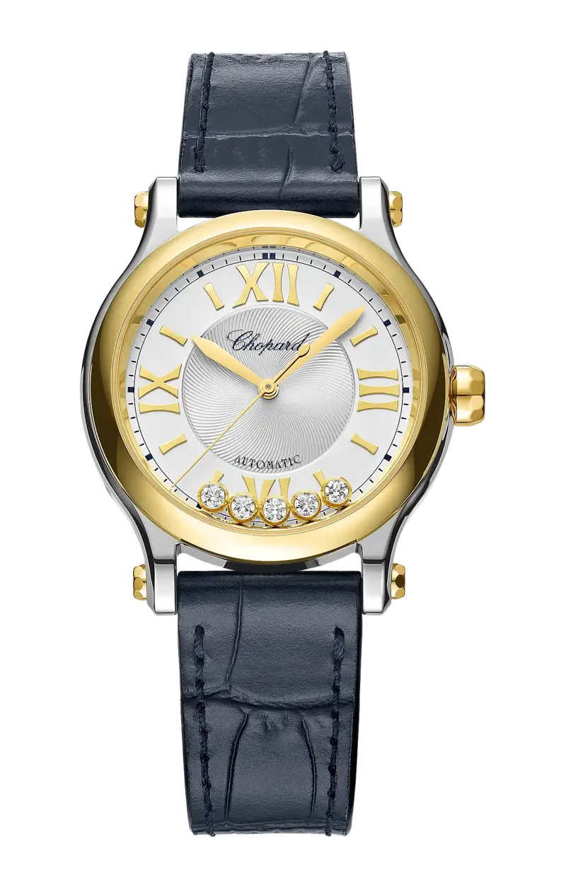 

Happy sport 33 мм, этичное желтое золото, lucent steel, бриллианты - 278608-4001 CHOPARD