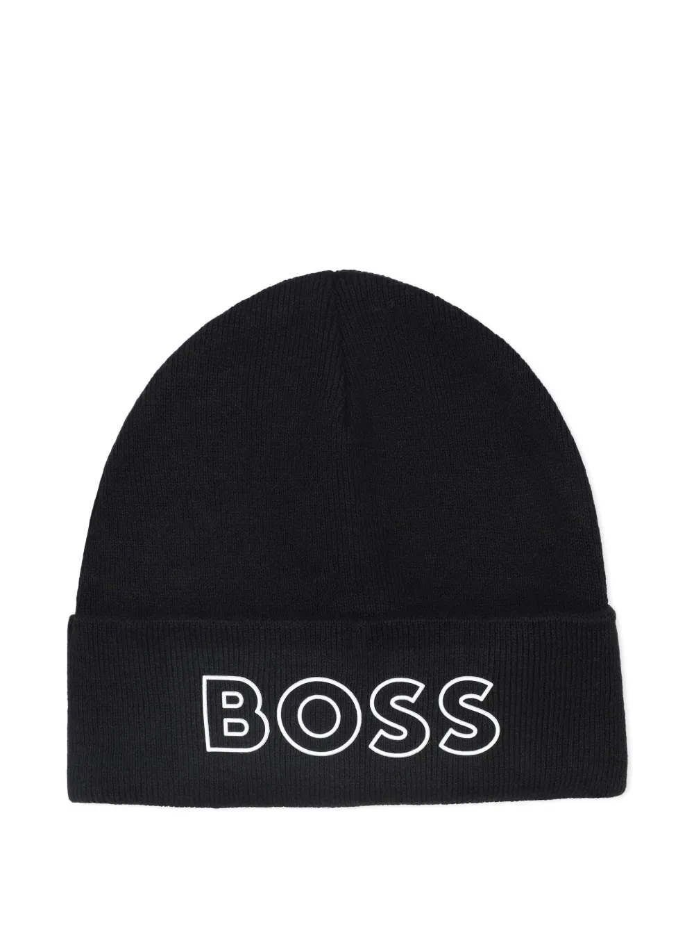 

Шапка бини с вышитым логотипом BOSS Kidswear, черный