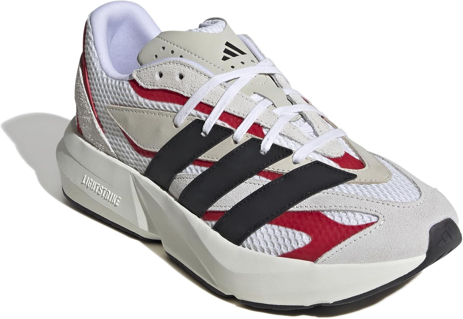 Мужские кроссовки Adidas Lightblaze, черный/белый/алый — фото 4
