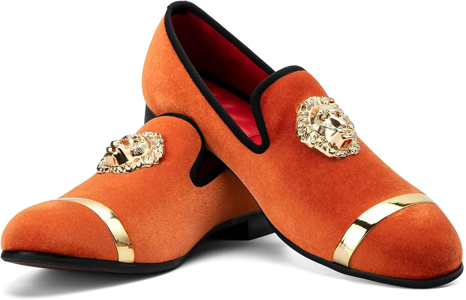 

Мужские слипоны JITAI с пенни, кожаной подкладкой, роскошная мужская обувь, оранжевый