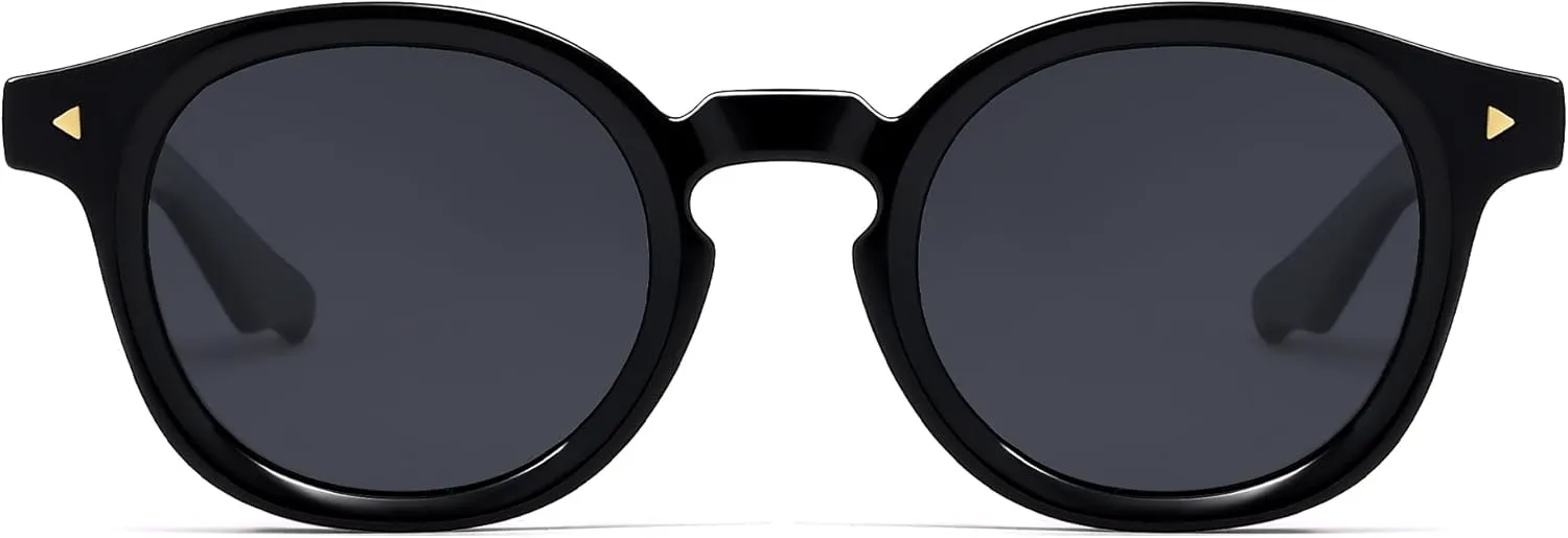 

Солнцезащитные очки SOJOS в стиле ретро, ​​поляризованные, круглые, женские и мужские, винтажные, в стиле панто, 70-х, 80-х, 90-х, круглые, модель SJ2378, Black