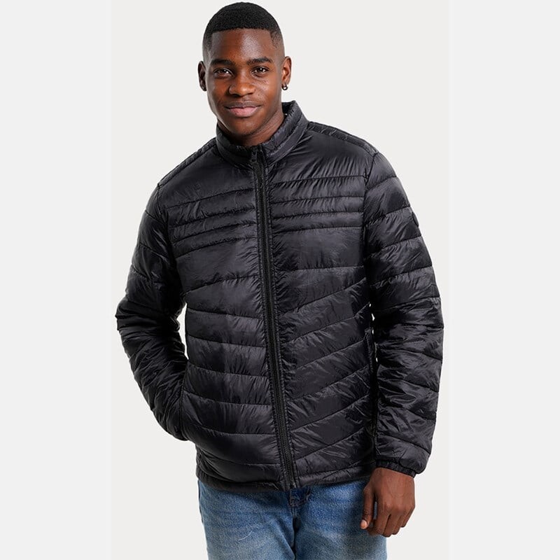 

Мужская куртка герой с пуховым воротником Jack & Jones, черный