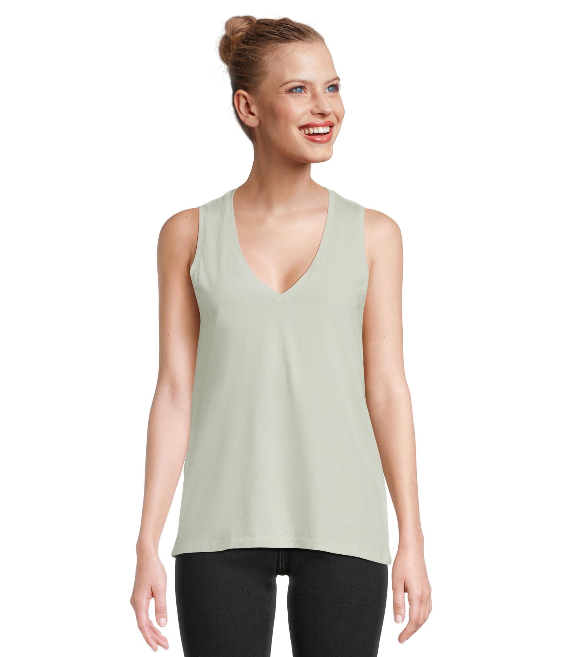 

Топ Madewell Northside Vneck Tank, Iced Mint