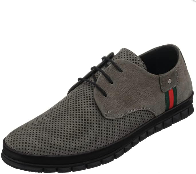 

Мужские серые кроссовки DALGALA большого размера из настоящего нубука, модные повседневные кроссовки для мужчин