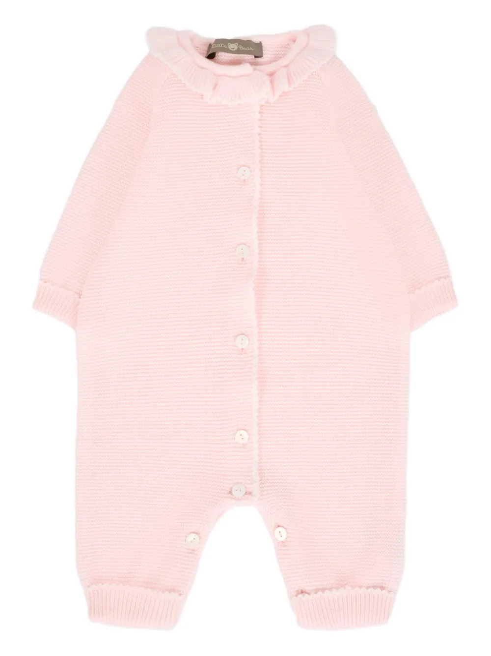 

Шерстяной ромпер с оборками Little Bear, розовый