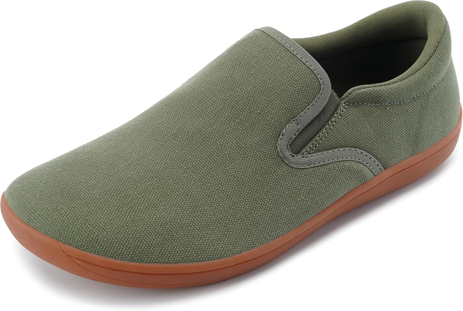 

Мужские слипоны WHITIN с широкой носочной частью, Минималистичные кроссовки, Подошва с нулевым перепадом, зеленый