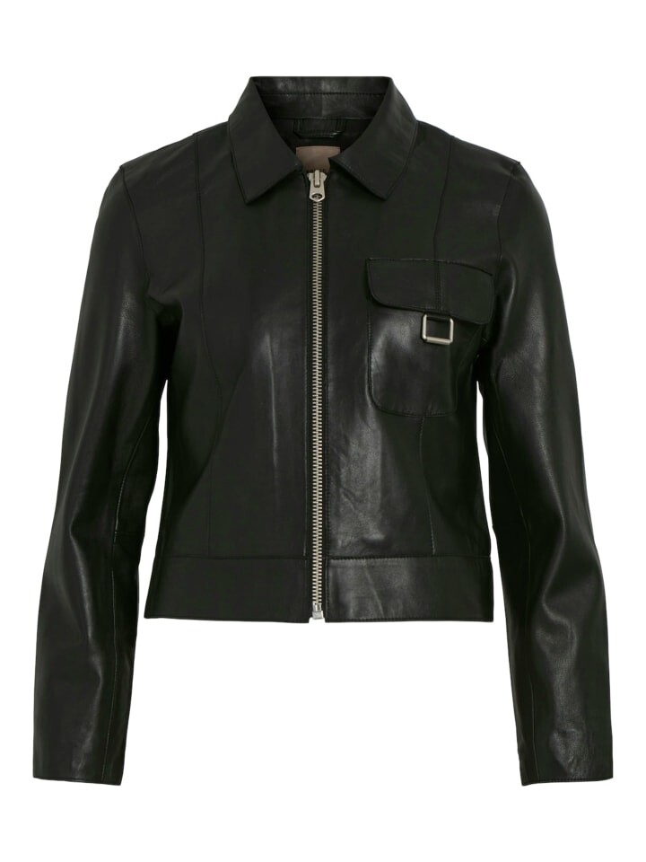 

Кожаная куртка Vila, цвет meteorite