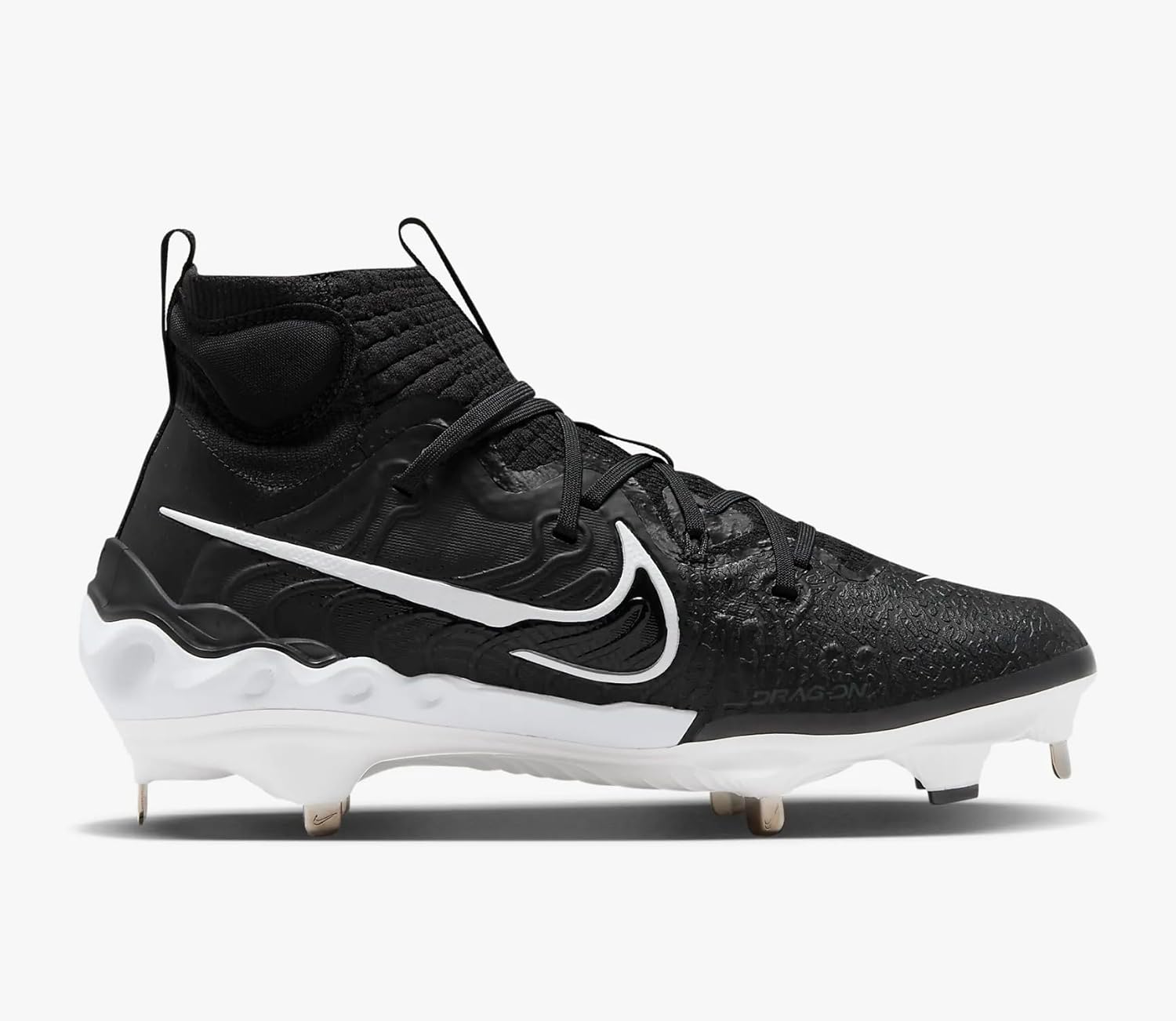 Мужские бейсбольные бутсы Nike Alpha Huarache NXT, Black | White — фото 3