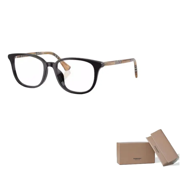 

Burberry Оправы для очков нестандартной формы пластиковые женские черные, Black