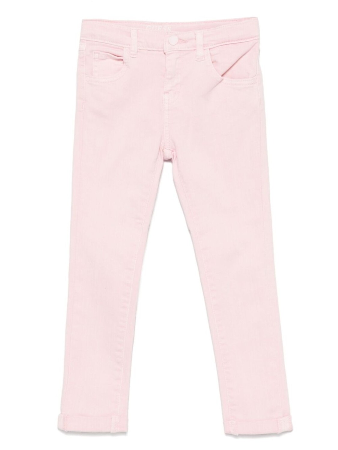 

Думаю, детские узкие джинсы guess kids, розовый