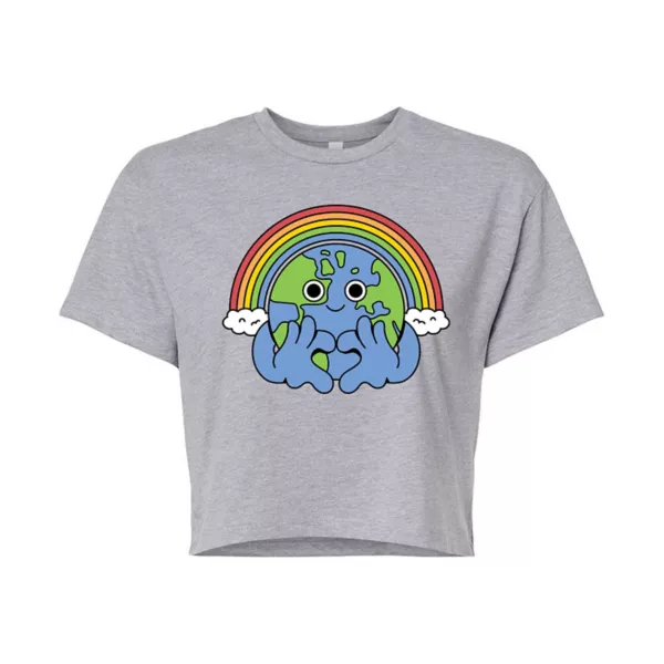

Короткий топ Earth Pride для подростков Unbranded, серый