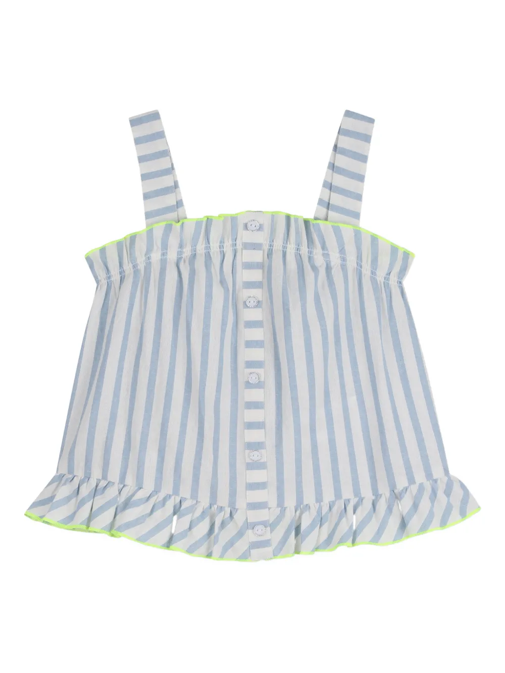 

Топ в полоску с оборками Billieblush, белый