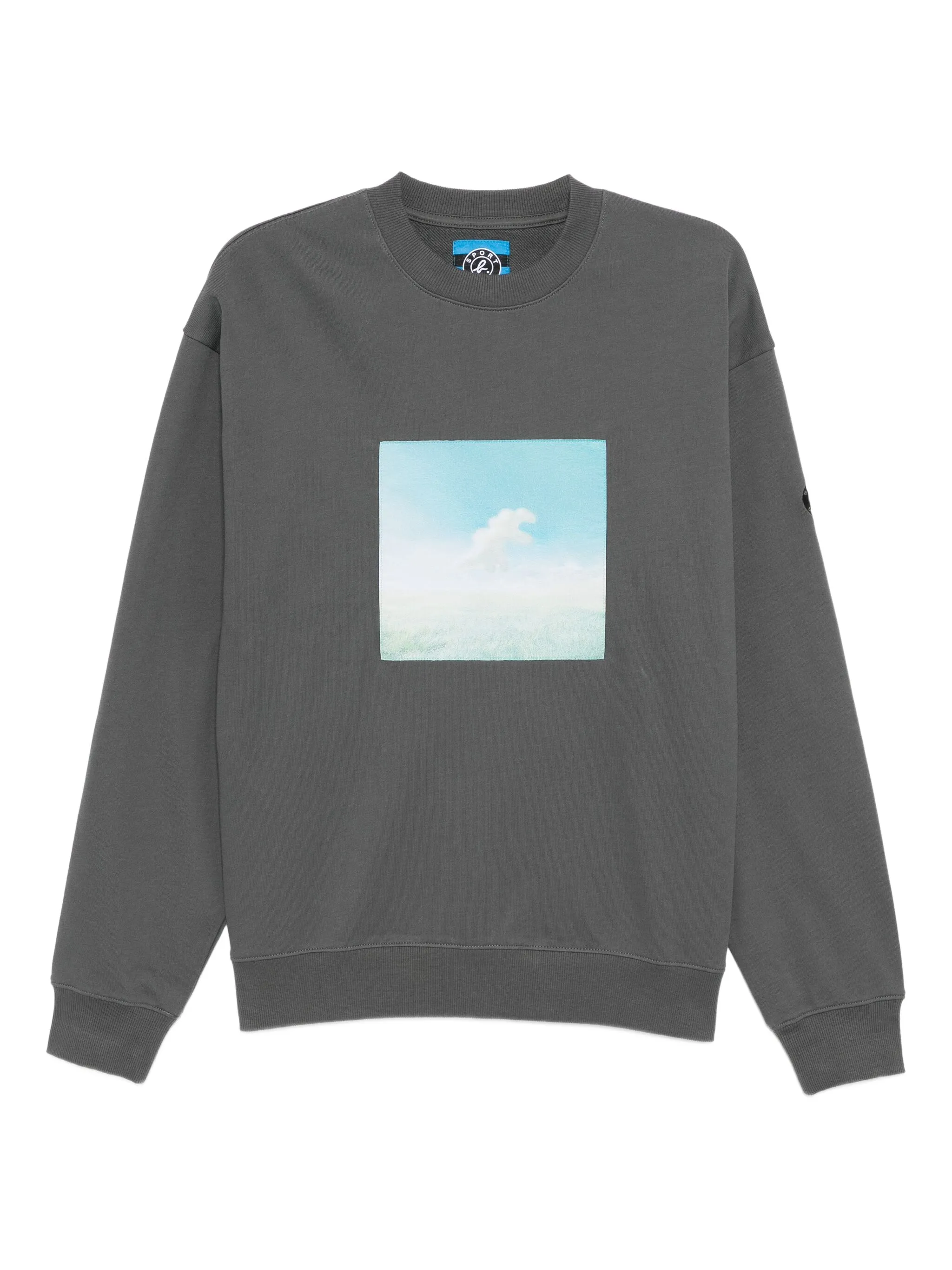 

Толстовка с графичным принтом Sport B. By Agnès B., серый