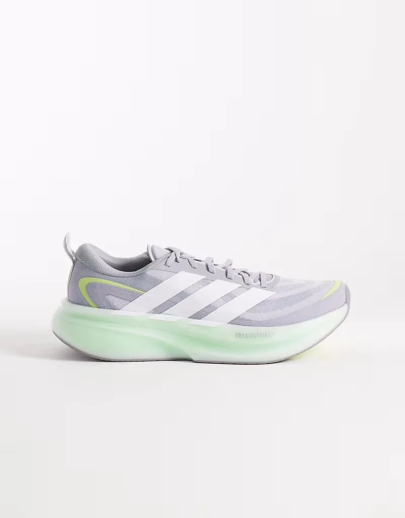 Adidas performance Кроссовки Adidas Running Supernova Glide серого и зеленого цвета