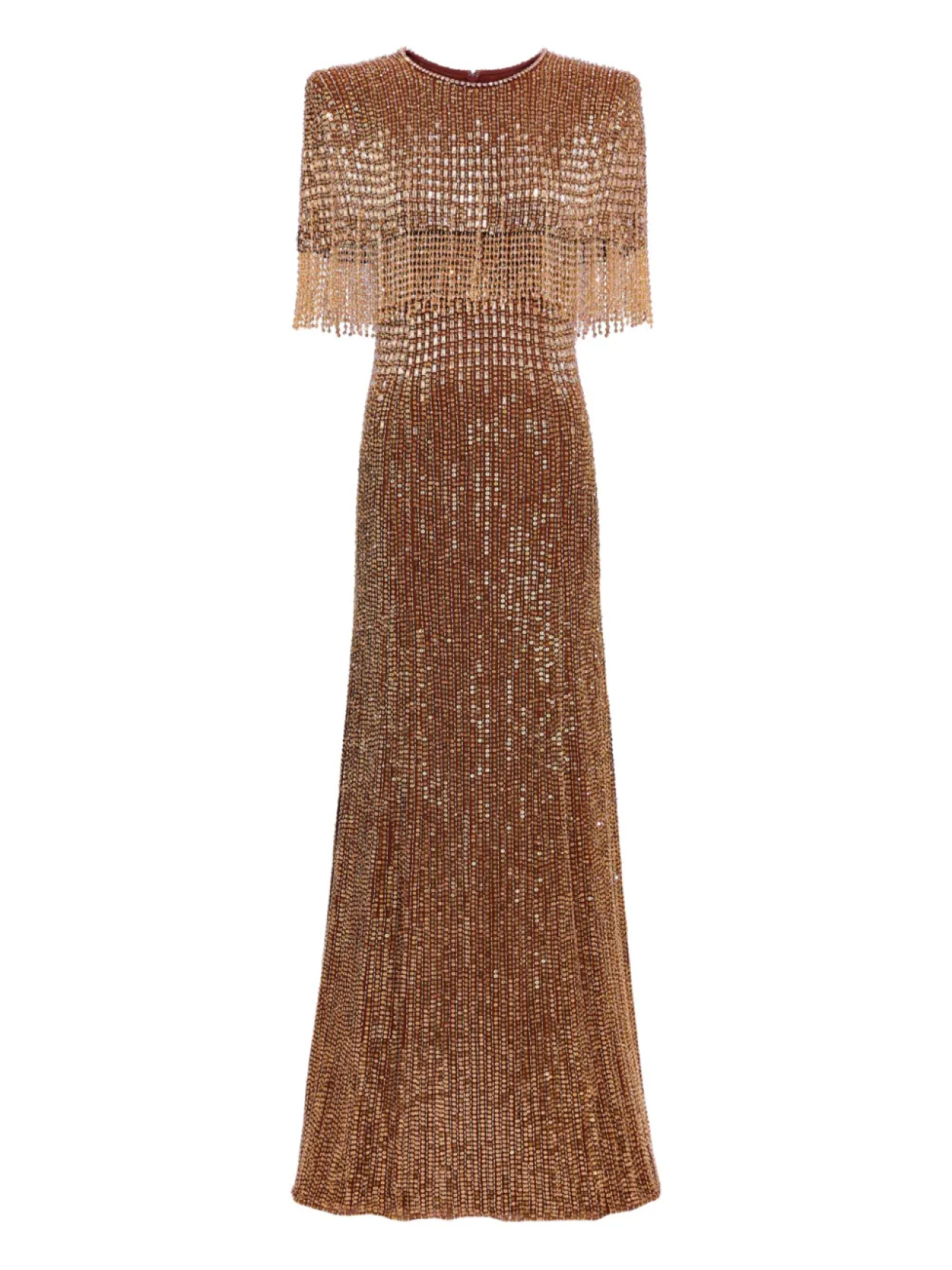 

Jenny Packham платье Lyla, коричневый