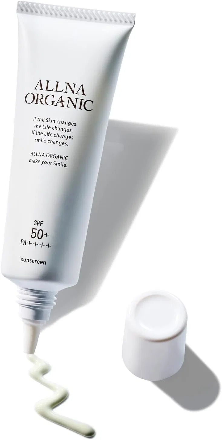 Солнцезащитный крем SPF 50+ PA+++, 50 г, Organic Sunscreen Cream, без добавок, Япония