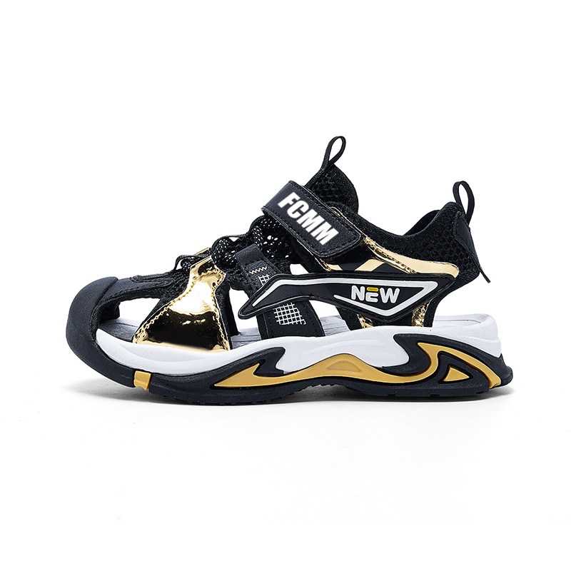 

Детские сандалии с нескользящей подошвой FCMM, черный/золотой