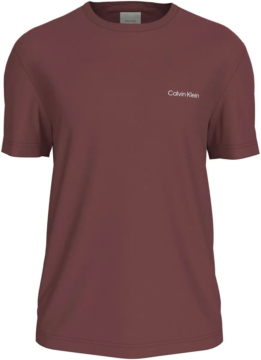 

Футболка Calvin Klein "MICRO LOGO INTERLOCK T-SHIRT" с логотипом Calvin Klein на груди, цвет Apple Butter